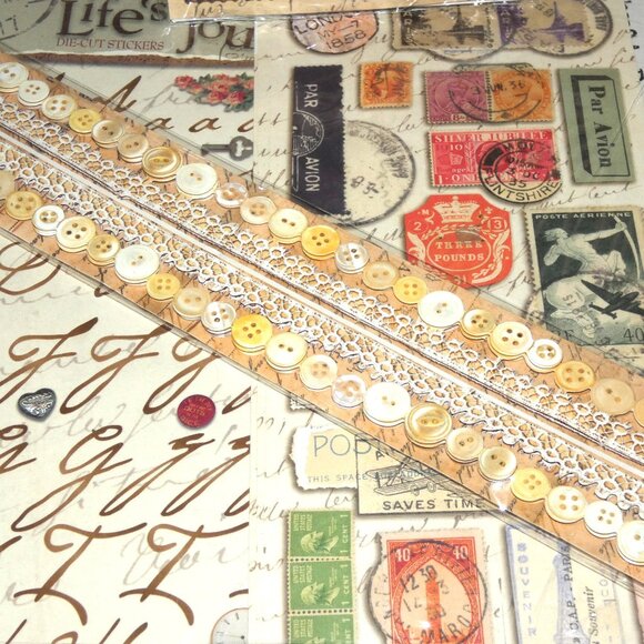 NEW Lifes Journey 3 Memories Scrapbook Album Kit with Embellishments - Picture 5 of 9